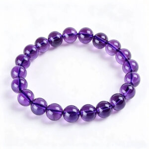 Natural Uruguay Amethyst Bracelet (8mm)